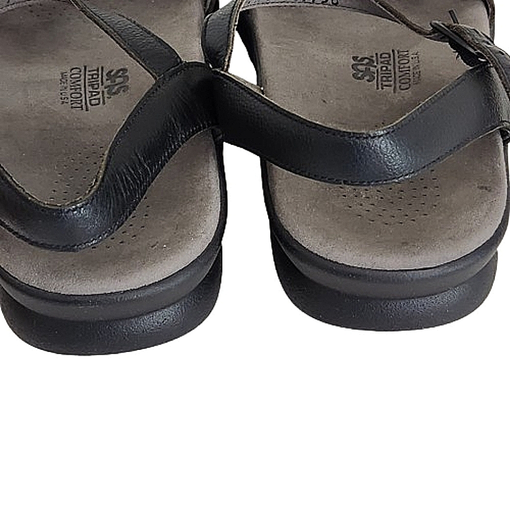 SAS Black Duo Quarter Strap Sandal 9.5M - Picture 4 of 12